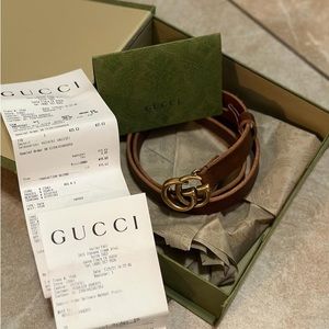Gucci brown belt